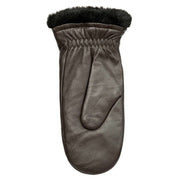 Dents Teresa Three-Point Leather Mittens - Mocca Brown