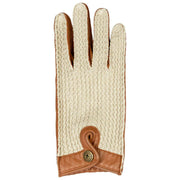 Gants de conduite en cuir Dents The Suited Racer Hatcher - Cognac Tan