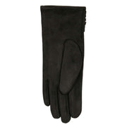 Dents Touchscreen Velour-Lined Faux Suede Gloves - Black