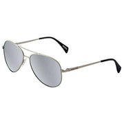 Dirty Dog Maverick Sunglasses - Silver/Grey/Silver Mirror