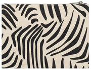 Hindbag Ema Medium Zipped Pouch - Zebra Cream