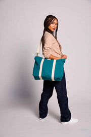 Petit sac fourre-tout Hindbag Cesar - Bleu paon