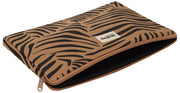 Hindbag Ava Medium 15inch Laptop Case - Cinnamon Zebra Brown