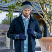 Dents Salcombe Rib Knit Gloves - Navy