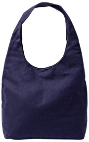 Roka Hoxton Large Cotton Canvas Shoulder Bag - Navy Blue