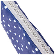 Roka Brick Lane Recycled Canvas Laptop Sleeve - Navy Polka Dot
