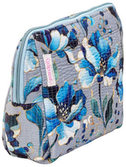 Trousse de toilette en velours Serendipity Elie Beaumont - Orchidée argentée