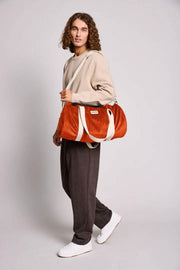 Hindbag Simon Duffle Bag - Velours Brique Orange