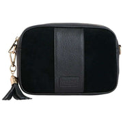 pom-pom-london-city-suede-and-leather-crossbody-bag---black-35929255