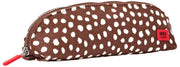 Roka Tate Petite pochette en toile de coton - Pois marron