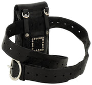 Campomaggi Siena Stud Porte-Téléphone Sac - Noir