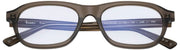 Lunettes de lecture MessyWeekend Travis à lumière bleue - Transparent/Vert olive