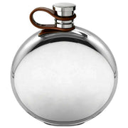 english-pewter-company-6oz-round-leather-flexi-cap-hip-flask---silver-34391313