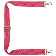 Bandoulière de sac Elie Beaumont - Rose Cerise Herringbone