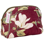 Trousse à maquillage en velours Serendipity Elie Beaumont - Magnolia Bordeaux