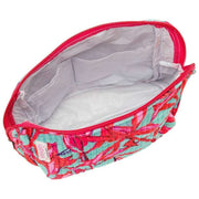 Elie Beaumont Serendipity Velvet Vanity Bag - Coral Lily Pink