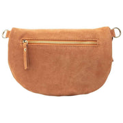 Elie Beaumont Suede Large Sling Bag - Tan