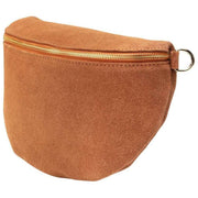 Elie Beaumont Suede Large Sling Bag - Tan