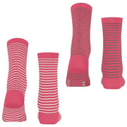 Esprit Fine Line 2 Pack Socks - Pink