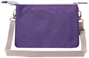 Roka Carnaby XL Recycled Canvas Crossbody Bag - Deep Grape Purple