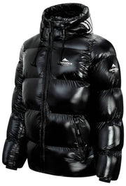 Helvetica Mountain Pioneers Freezer Hooded Down Jacket - Black
