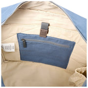 Sac fourre-tout moyen en toile de coton Roka Sloane - Bleu aviation