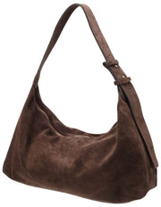 Sac souple en daim Elie Beaumont - Marron chocolat