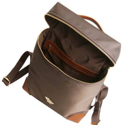 Alice Wheeler London Shoreditch Primrose Lightweight Backpack - Chocolate Brown