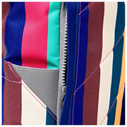 Sac à dos Roka Canfield B Medium en toile recyclée - Larges rayures multicolores