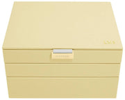Boîte à bijoux classique Stackers - Jaune beurre