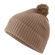 Falke Cashmere Pom-Pom Beanie - Camel Brown