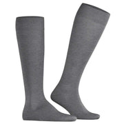 Falke Climawool Knee High Socks - Light Grey Mel