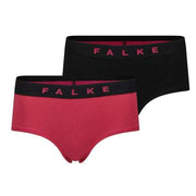 Falke Daily Comfort 2-Pack Hipster Brief - Black/Dark Pink