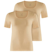 Falke Daily Comfort 2-Pack T-Shirt - Camel Beige