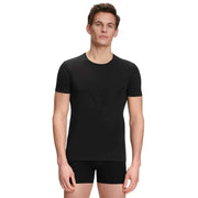 Falke Daily Comfort Crew Neck 2 Pack T-Shirt - Black