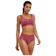 Falke Daily Comfort Print Lot de 2 brassières bustier - Rouge