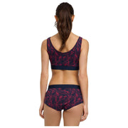 Falke Daily Comfort Print 2-Pack Bustier Bralette - Rouge/Noir