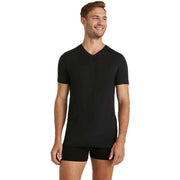 Falke Daily Natural V-Neck T-Shirt - Black