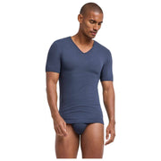 Falke Daily Seamless V-Col T-Shirt - Gris Carbone
