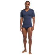 Falke Daily Seamless V-Col T-Shirt - Gris Carbone