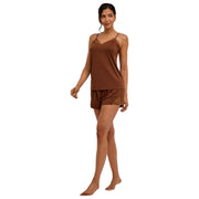 Falke Delicate Touch Chemise Top - Deer Brown