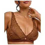 Falke Delicate Touch Triangle Bralette - Cerf Brun