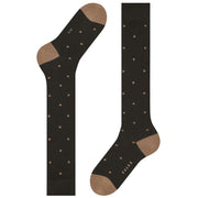 Falke Dot Knee High Socks - Brown