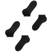 Falke Happy 2 Pack Sneaker Socks - Black