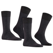 Falke Happy 2 Pack Socks - Anthra Mel Grey