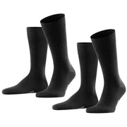 Falke Happy 2 Pack Socks - Black