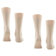 Falke Happy 2 Pack Socks - Sand Mel Beige