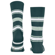 Falke Marina Stripe Socks - Mulberry Green