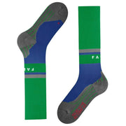 Falke RU Compression Energy Running Knee-High W2 Socks - Green/Blue