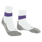 Falke RU Compression Stabilizing Running Socks - White/Purple